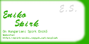 eniko spirk business card